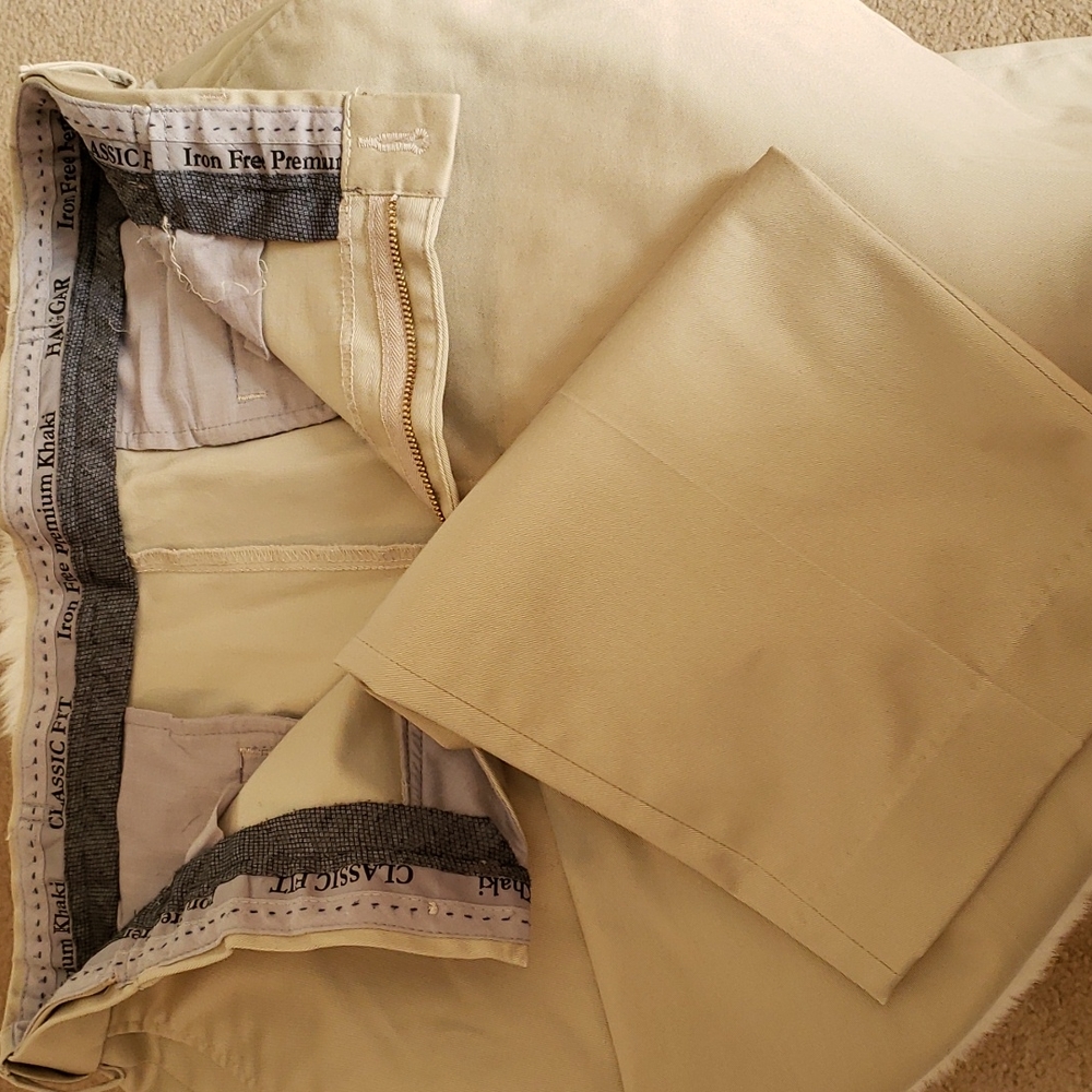 Khaki Casual Dress Pants
